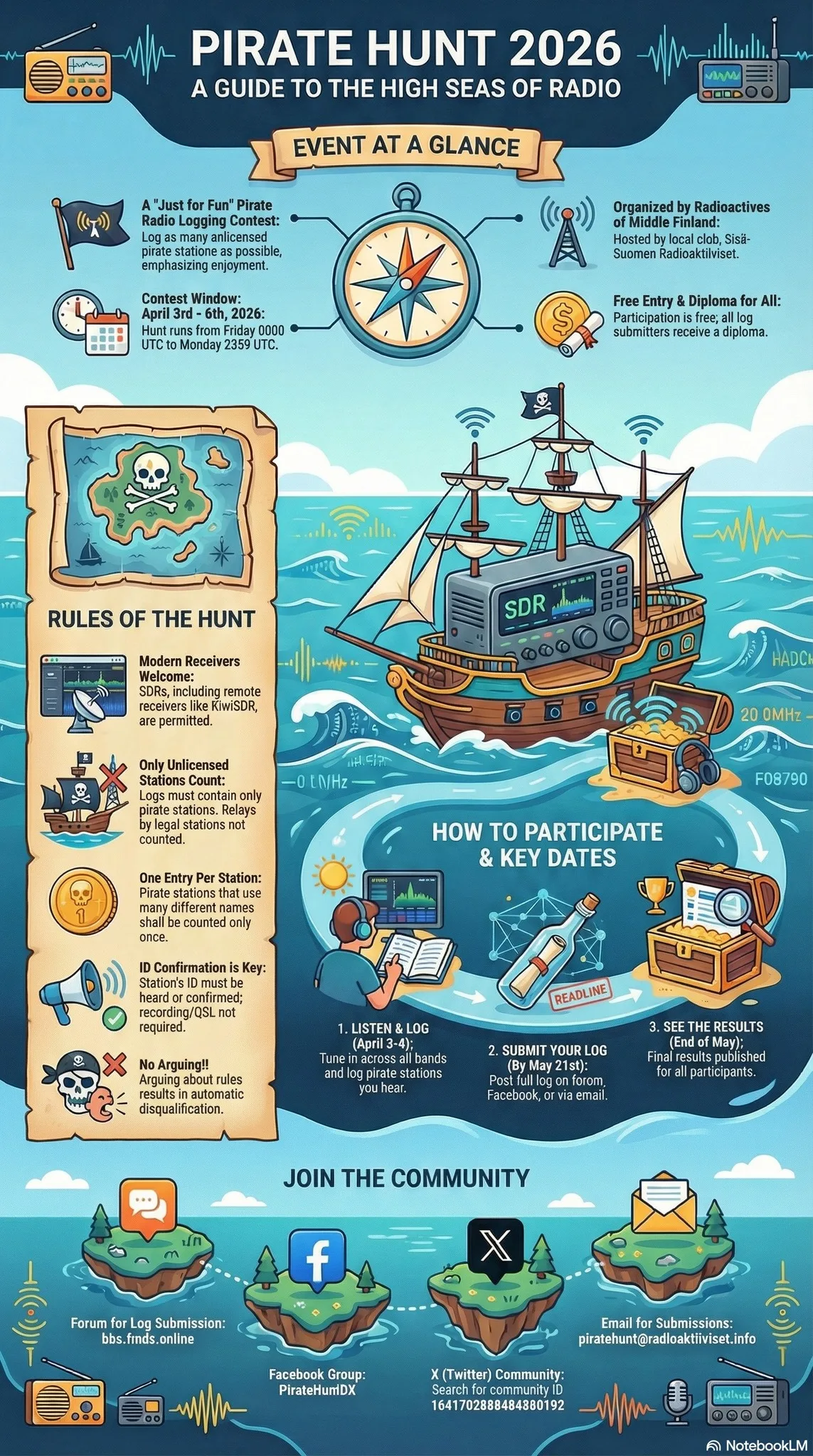 Concurso de radioescucha Pirate Hunt 2026